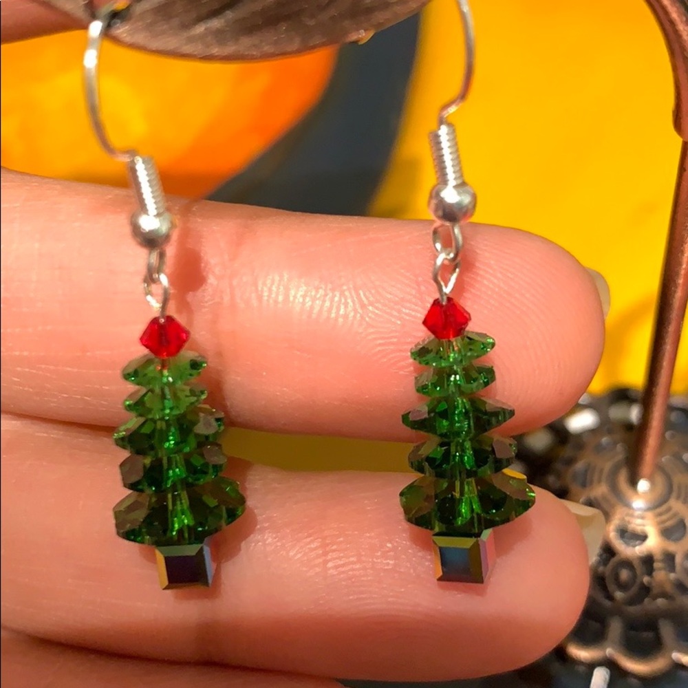 Christmas tree earrings - Picture 7 of 7
